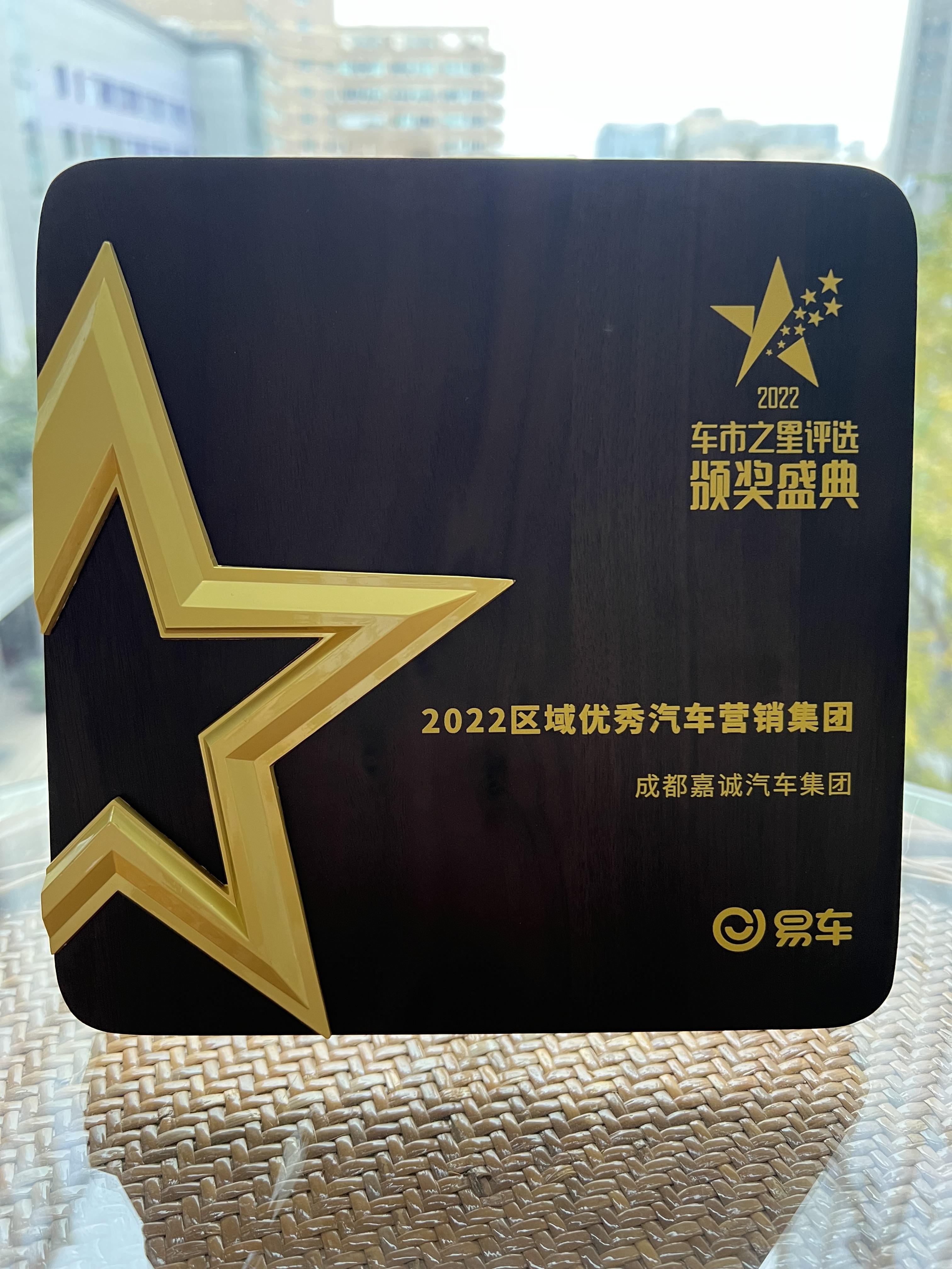 2022區域優秀汽車營銷集團